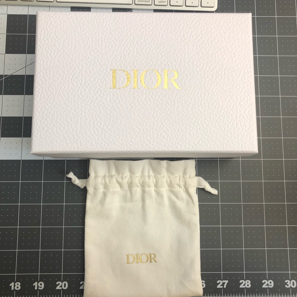 Christian Dior box and mini dust bag pouch set